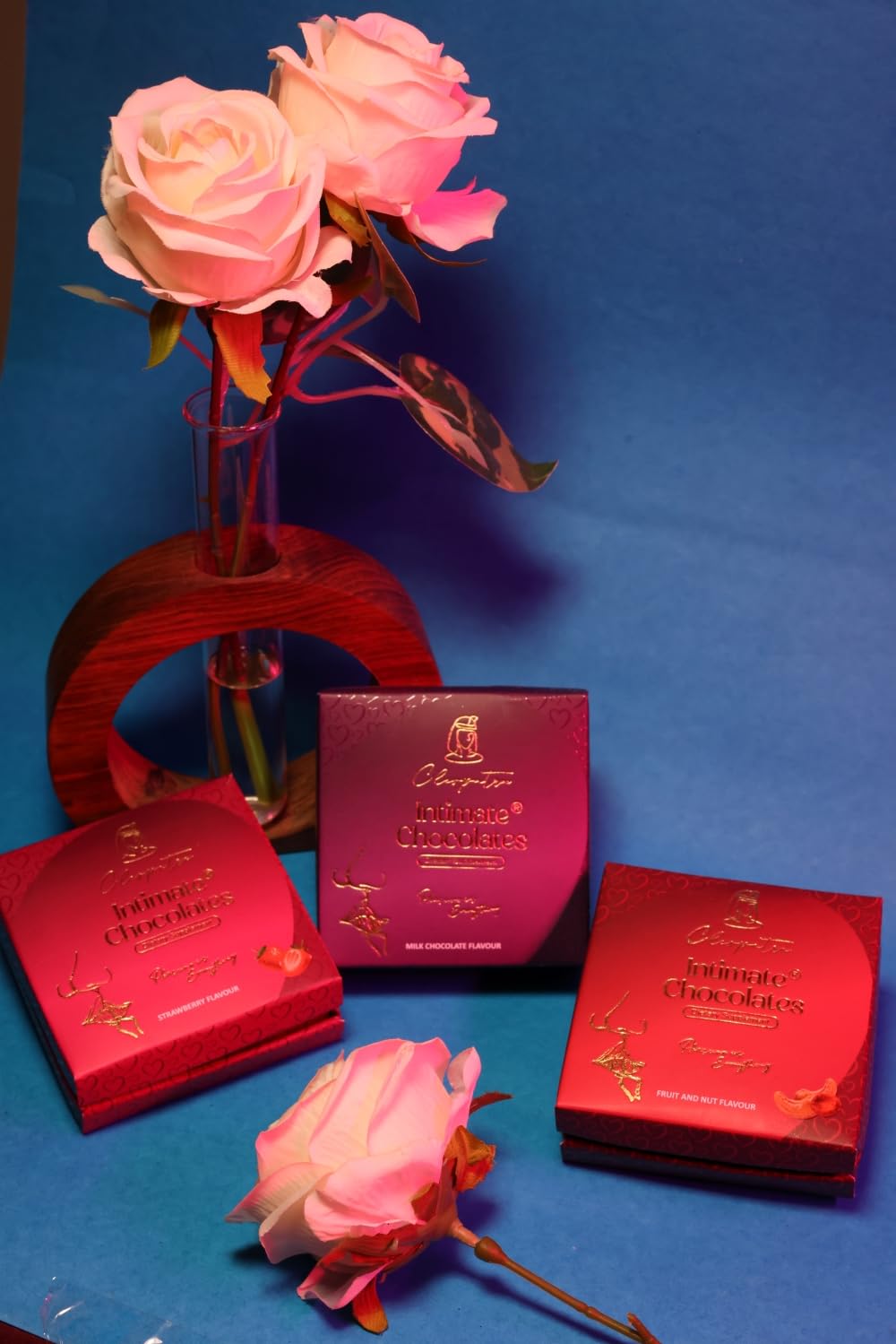 Cleopatra Dark Chocolates for Couples | Boost Mood, Vitality & Desire | Honeymoon, Gift for Girlfriend, Boyfriend, Men & Women | Milk, Fruit & Nut, Strawberry Combo Pack