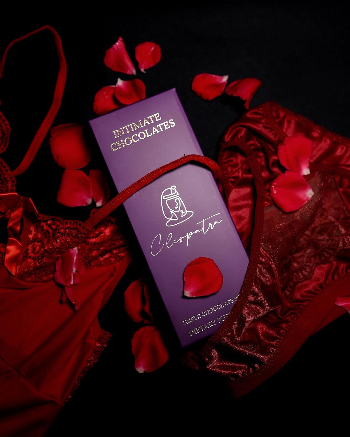 Cleopatra Dark Chocolate for Couples | Boost Mood, Vitality & Desire | Romantic Gift for Men & Women | Perfect for Honeymoon, Girlfriend, Boyfriend, Anniversary & Special Moments (Pack of 3, Milk Chocolate)