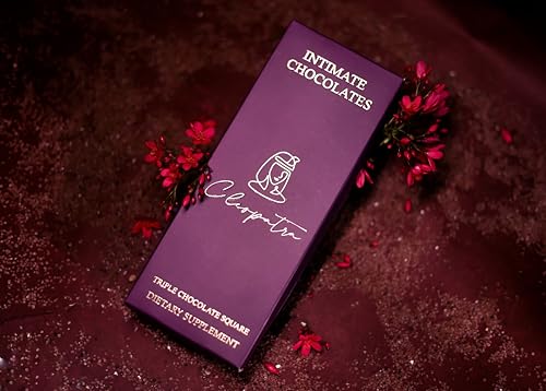 Cleopatra Chocolate For Uplifting Mood, Vitality, More Desire & Enjoyment Best Gift Set Ideal For Men & Women, 60g With 1 Handcuffs (Hathkadi) & 2 Dice|B0DC6QK43K