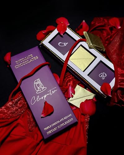 Cleopatra Chocolate For Uplifting Mood, Vitality, More Desire & Enjoyment Best Gift Set Ideal For Men & Women, 60g With 1 Handcuffs (Hathkadi) & 2 Dice|B0DC6QK43K