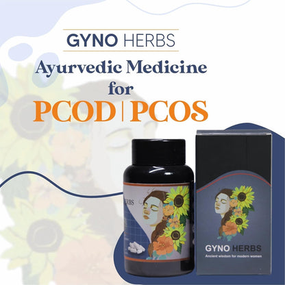 GYNO HERBS Ayurvedic Health Supplement for PCOD, PCOS | Helps in PCOD & Balances Hormones Women's Health Supplements, 60 Capsule