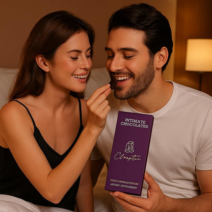 Cleopatra Dark Chocolate for Couples | Boost Mood, Vitality & Desire | Romantic Gift for Men & Women | Perfect for Honeymoon, Girlfriend, Boyfriend, Anniversary & Special Moments (Pack of 2, Milk Chocolate)