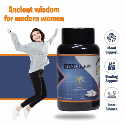 GYNO HERBS Ayurvedic Health Supplement for PCOD, PCOS | Helps in PCOD & Balances Hormones Women's Health Supplements, 60 Capsule